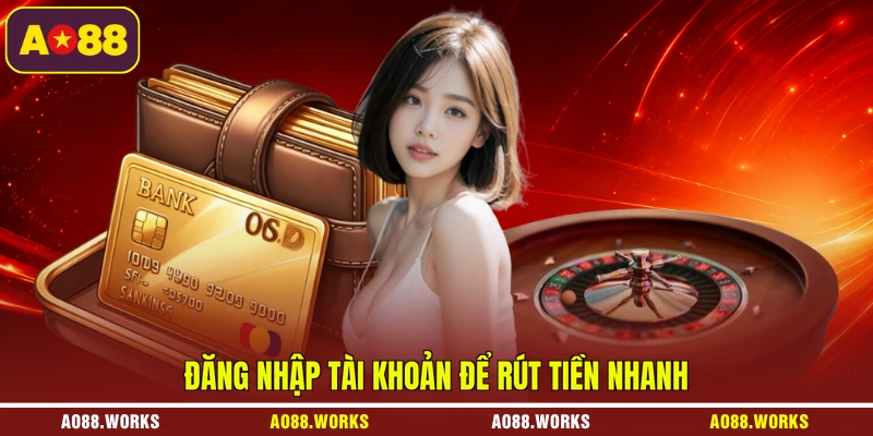 Đăng nhập tài khoản để rút tiền nhanh